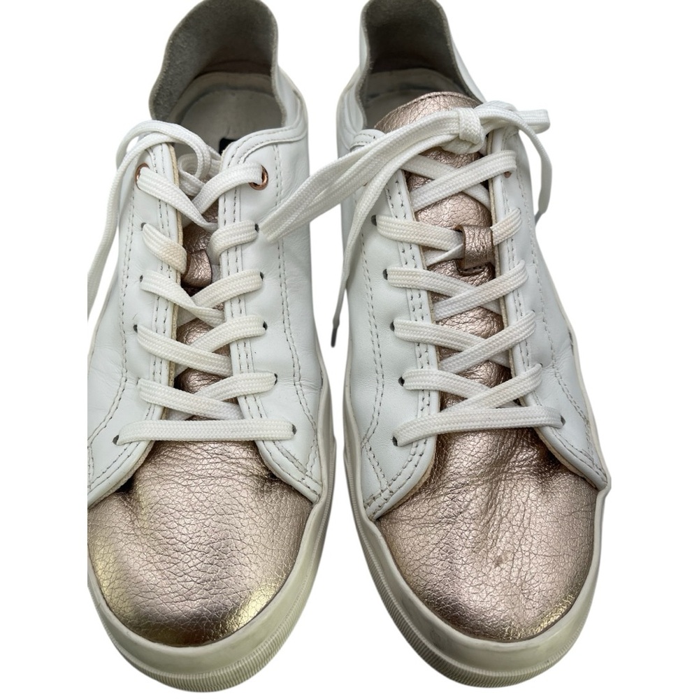 Steve by Steve Madden Womens Leather Vertue Low Lace Up Sneakers Size 9